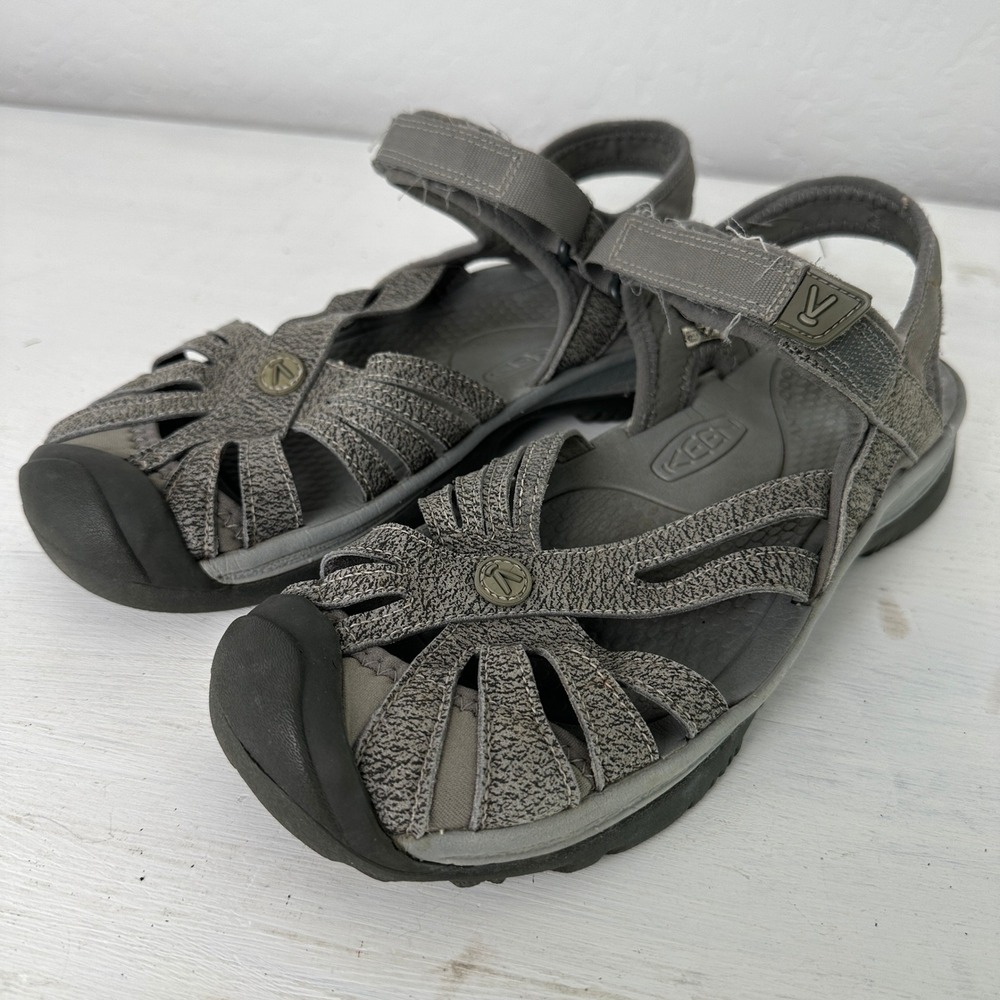 Keen Sandals Women 9 Rose Gray Waterproof Sport Outdoor Hiking Hook and Loop